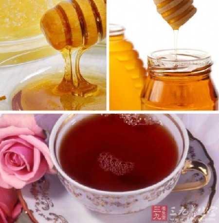 午餐：蜂蜜綠茶兩杯、一湯匙蜂蜜