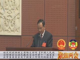 楊文祥作第十一屆委員會常務(wù)委員會關(guān)于提案工作報告