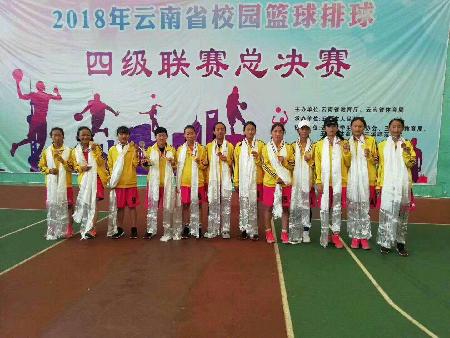 德欽中學(xué)獲得全省中學(xué)生籃球錦標(biāo)賽女子冠軍
