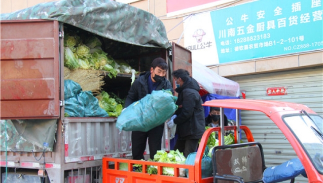 德欽縣調(diào)運新鮮蔬菜 確保物資供應充足