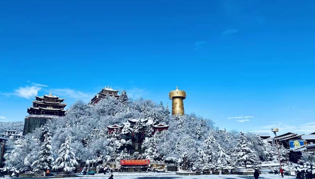 四月飄雪！香格里拉的春天就是這么任性！