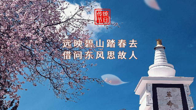 海報(bào) | 網(wǎng)絡(luò)中國(guó)節(jié)·清明：遠(yuǎn)映碧山踏春去 借問東風(fēng)思故人